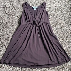 Chocolate low cut dress